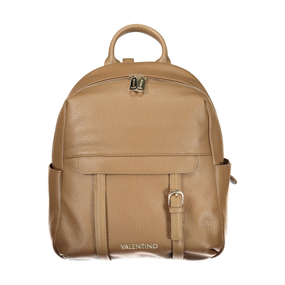 Brown Polyethylene Backpack
