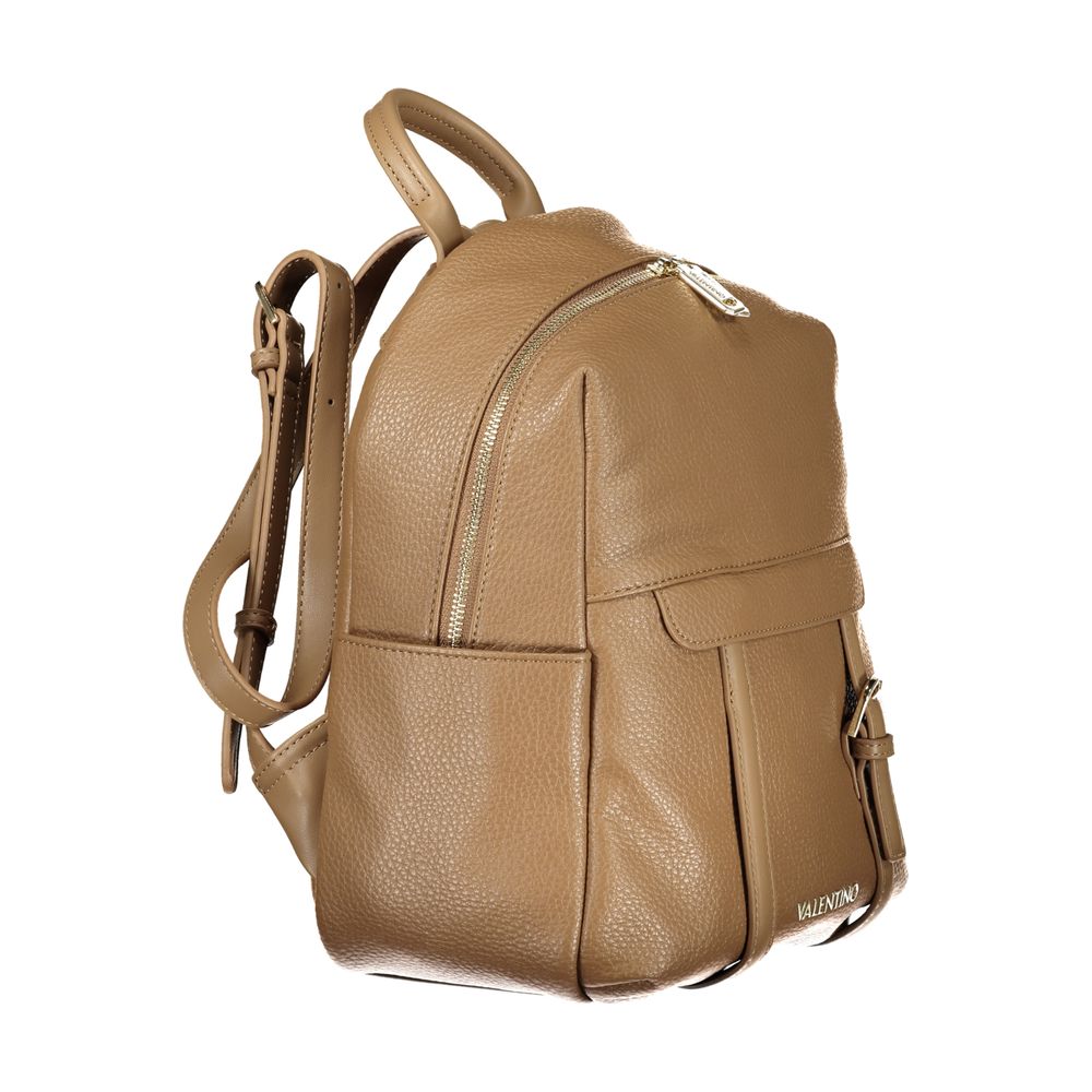 Brown Polyethylene Backpack