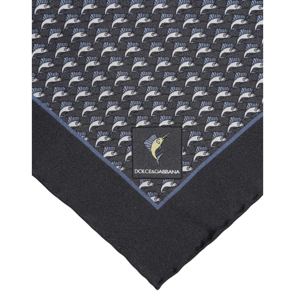 Black Silk Scarf