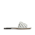 Silver Calfskin Sandals