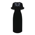 Black Viscose Cocktail Dress