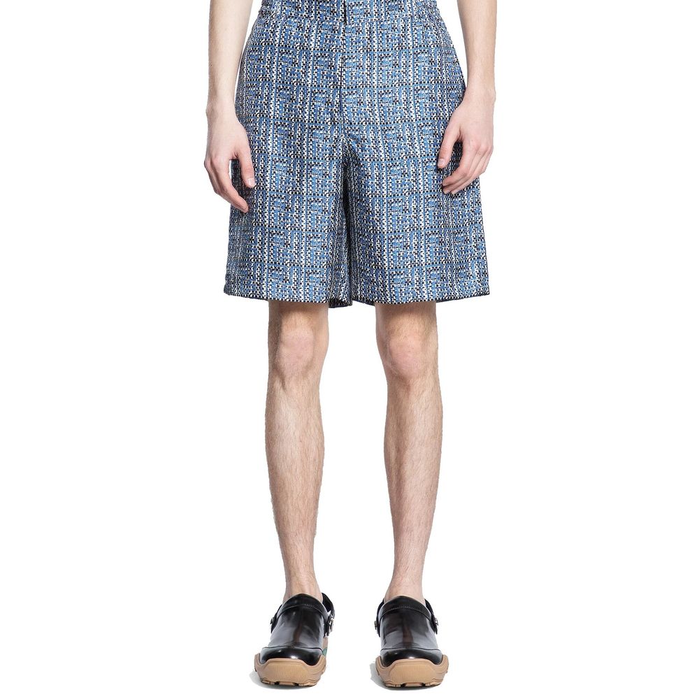 Blue Silk Short And Mini Shorts