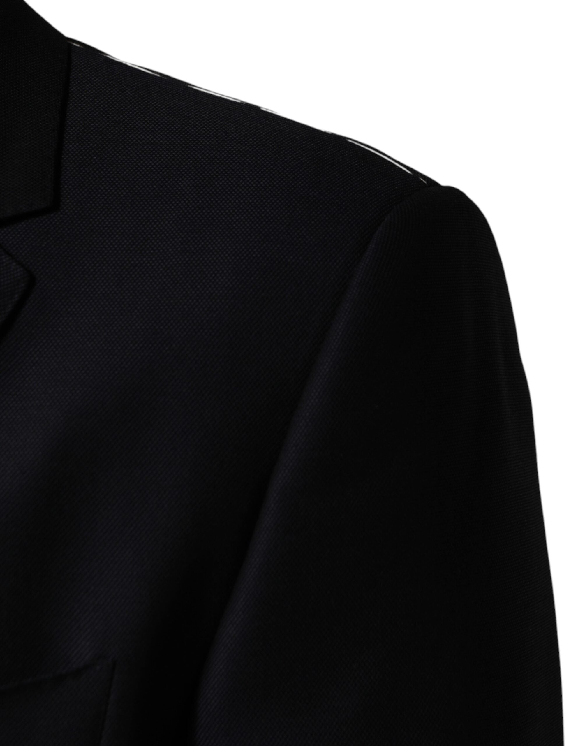 Black MARTINI Single Breasted Jacket Blazer