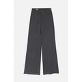 Gray Polyester Casual Pants