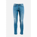 Blue Cotton Skinny Jeans
