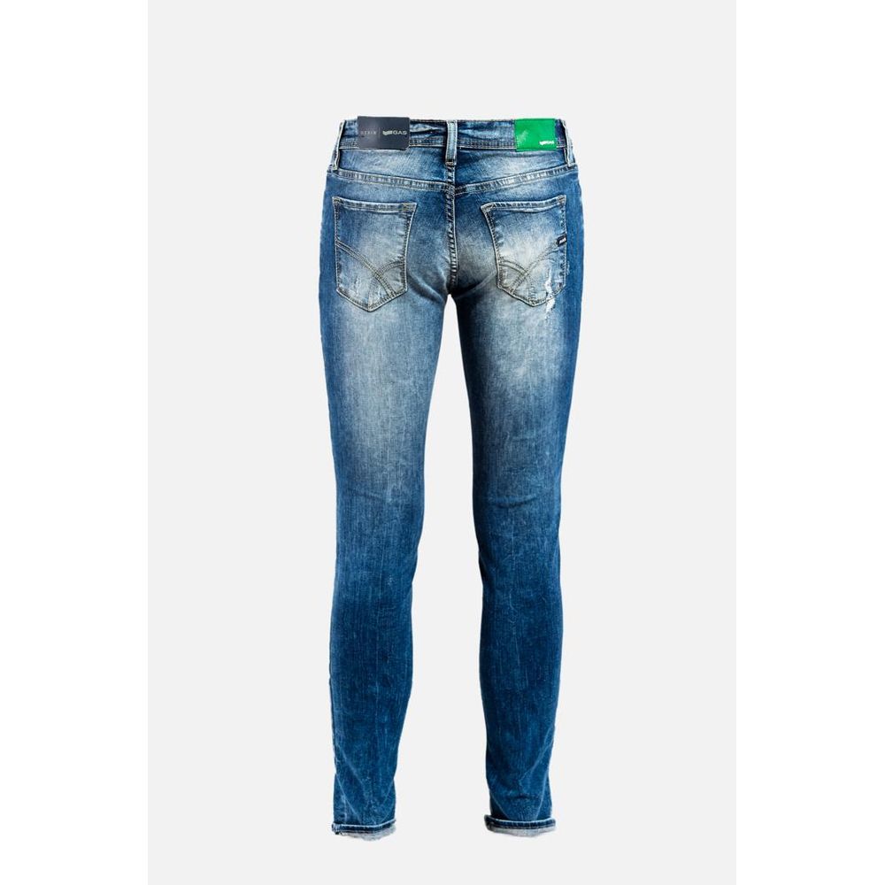 Blue Cotton Relaxed Fit Jeans