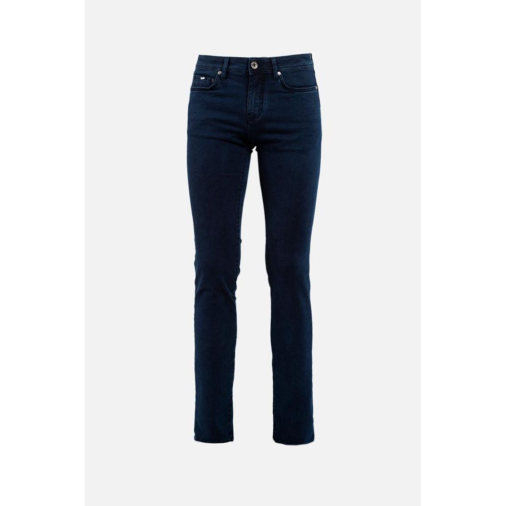 Blue Cotton Slim Fit Jeans