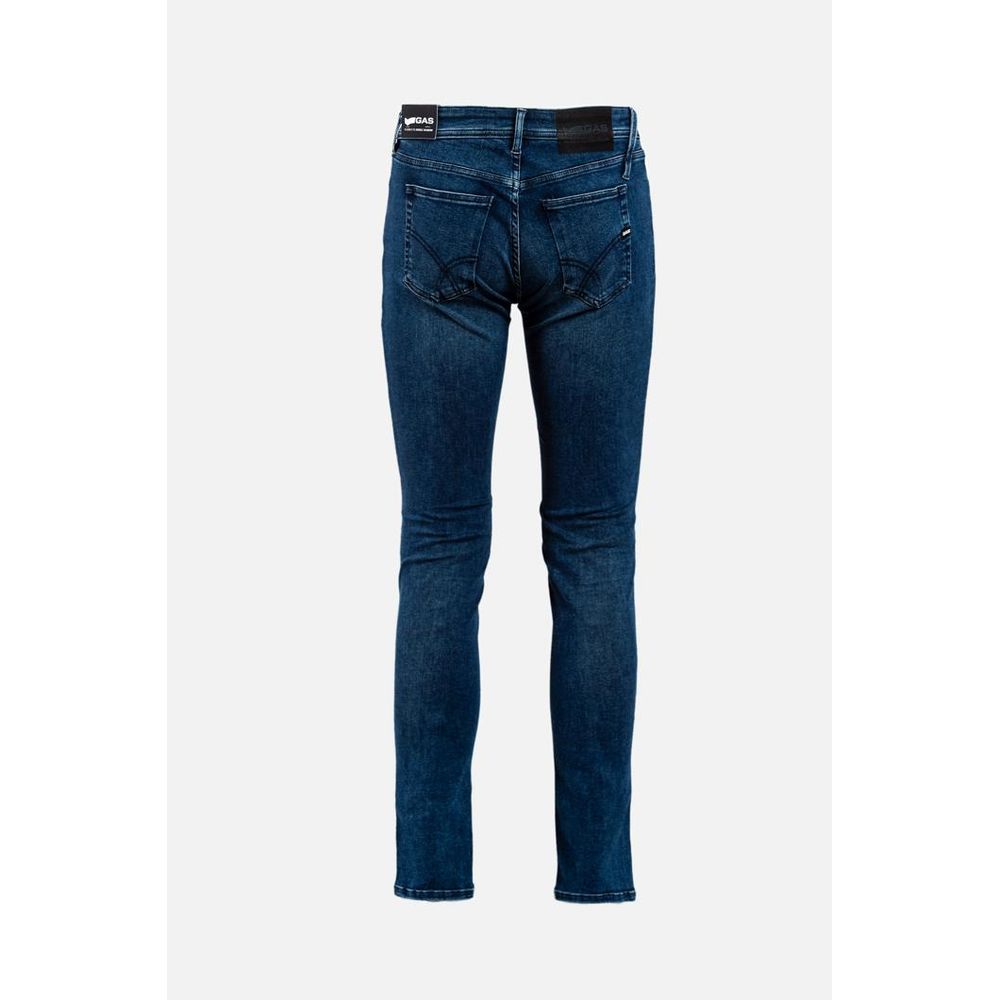 Blue Cotton Skinny Jeans