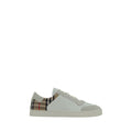 White Calf Leather Bos Taurus Low Top Sneakers