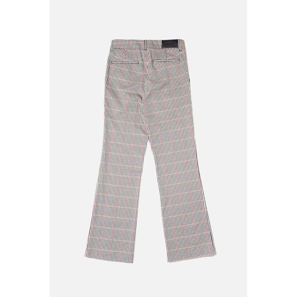 Black Polyester Casual Pants