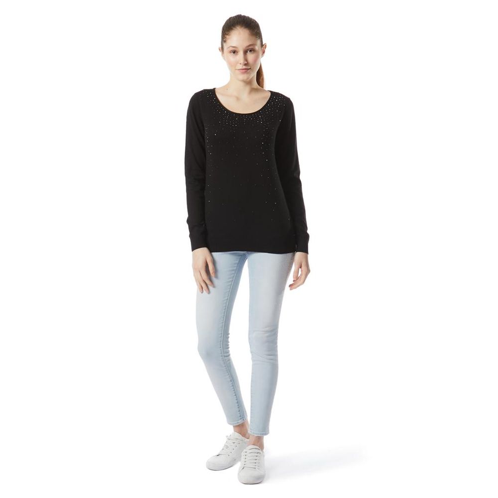 Black Cotton Sweatshirt