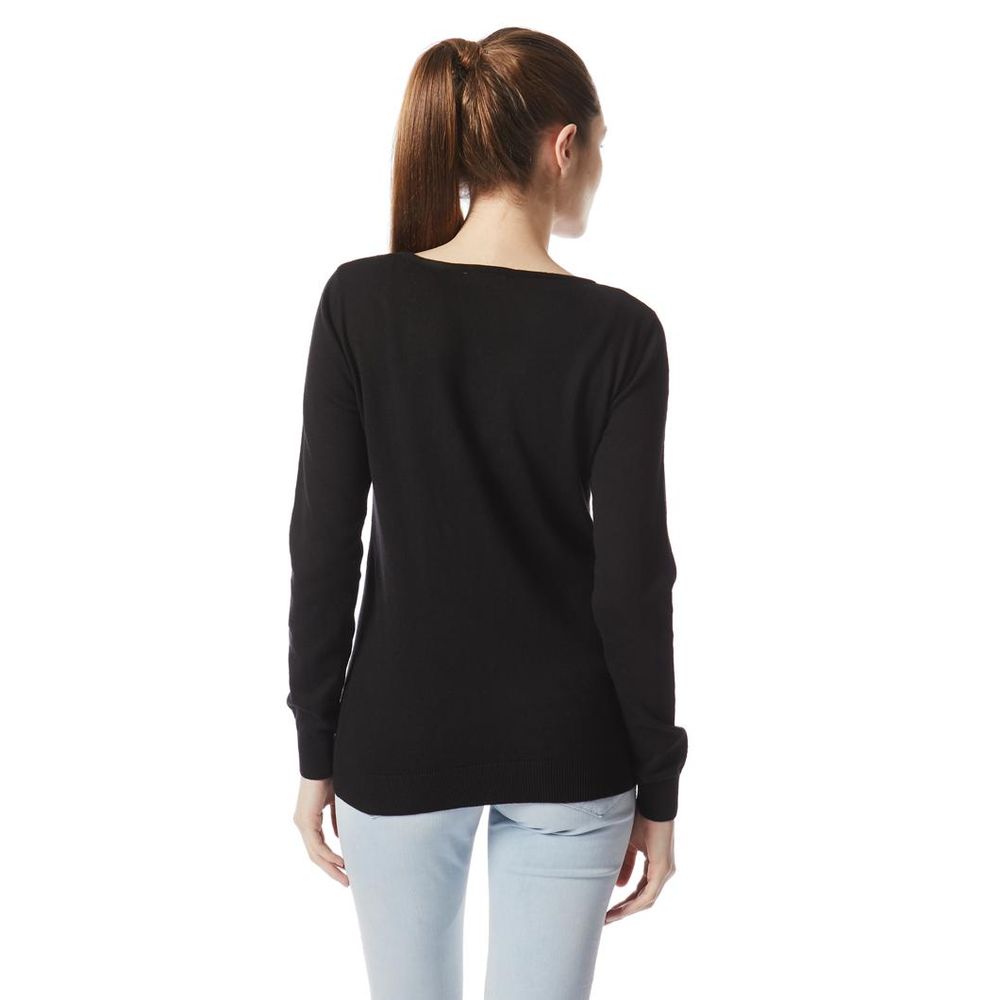 Black Cotton Sweatshirt