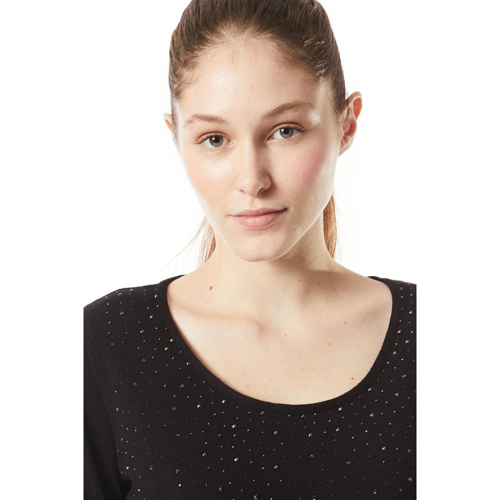 Black Cotton Sweatshirt