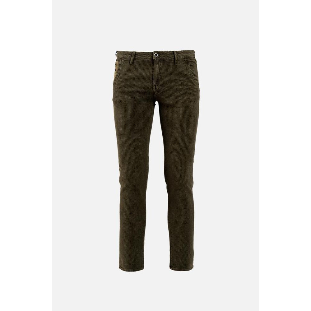 Brown Cotton Jeans Denim