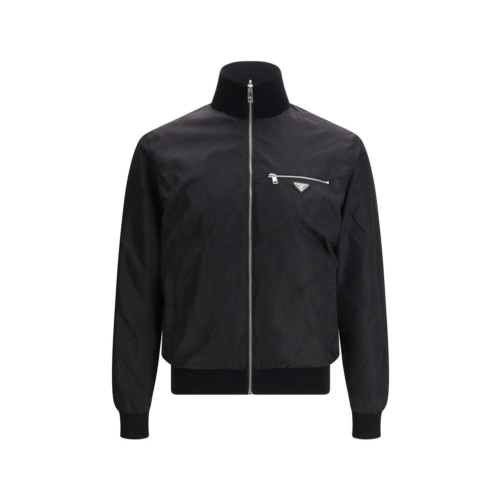 Black Fleece Wool Bomber
