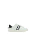 White Rubber Low Top Sneakers