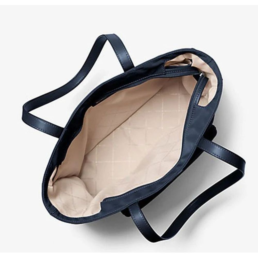 Blue Nylon Tote Bag