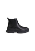 Black Leather Ankle Boots