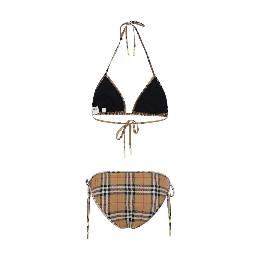 Brown Synthetic Bikini