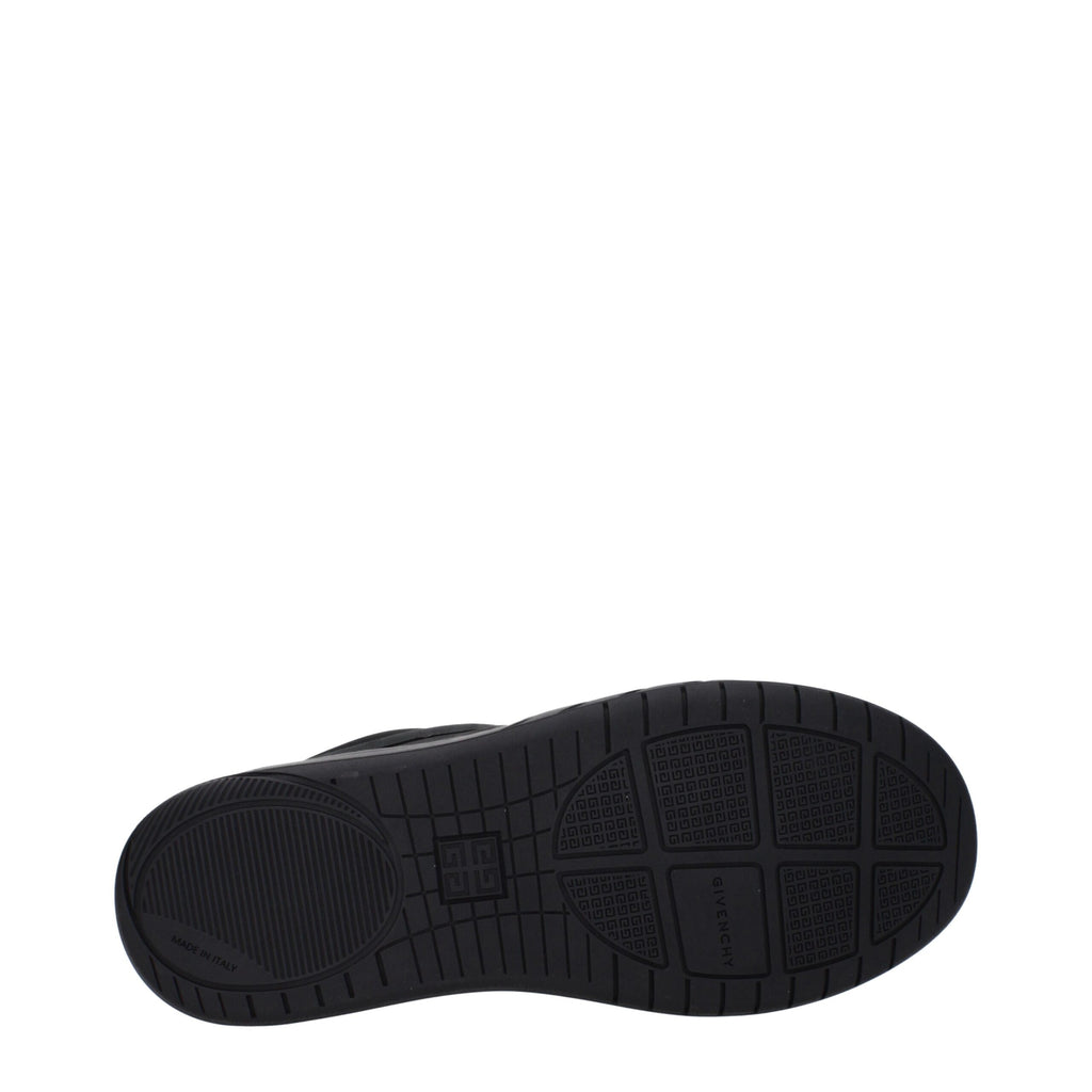 Black Fabric Low Top Sneakers