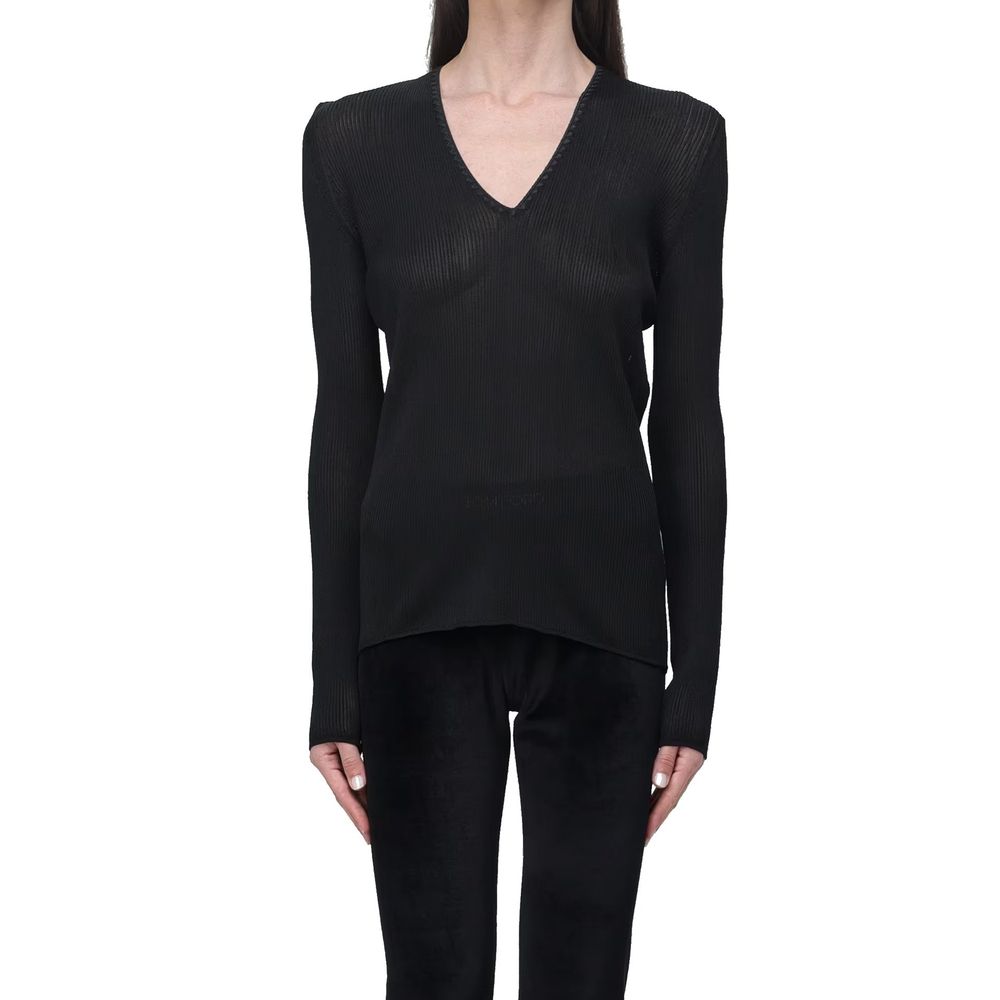 Black Polyamide Tank Tops
