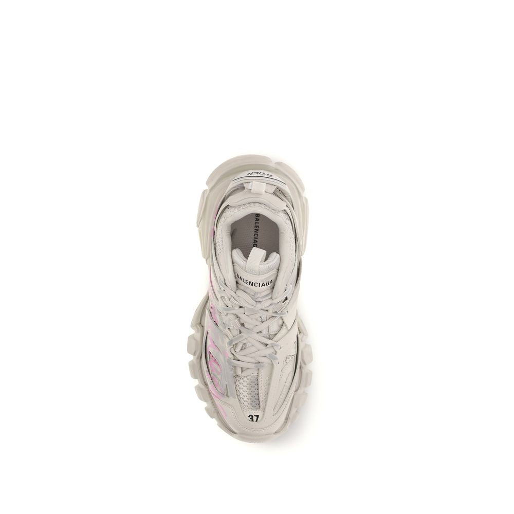 Beige Polyester Athletic Sneakers
