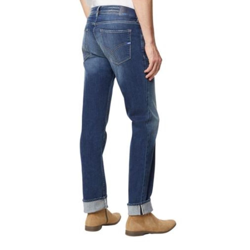 Blue Cotton Slim Fit Jeans