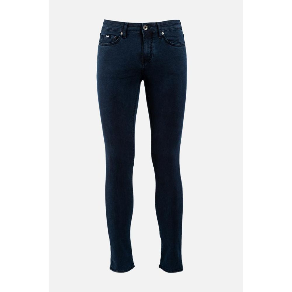 Blue Cotton Slim Fit Jeans