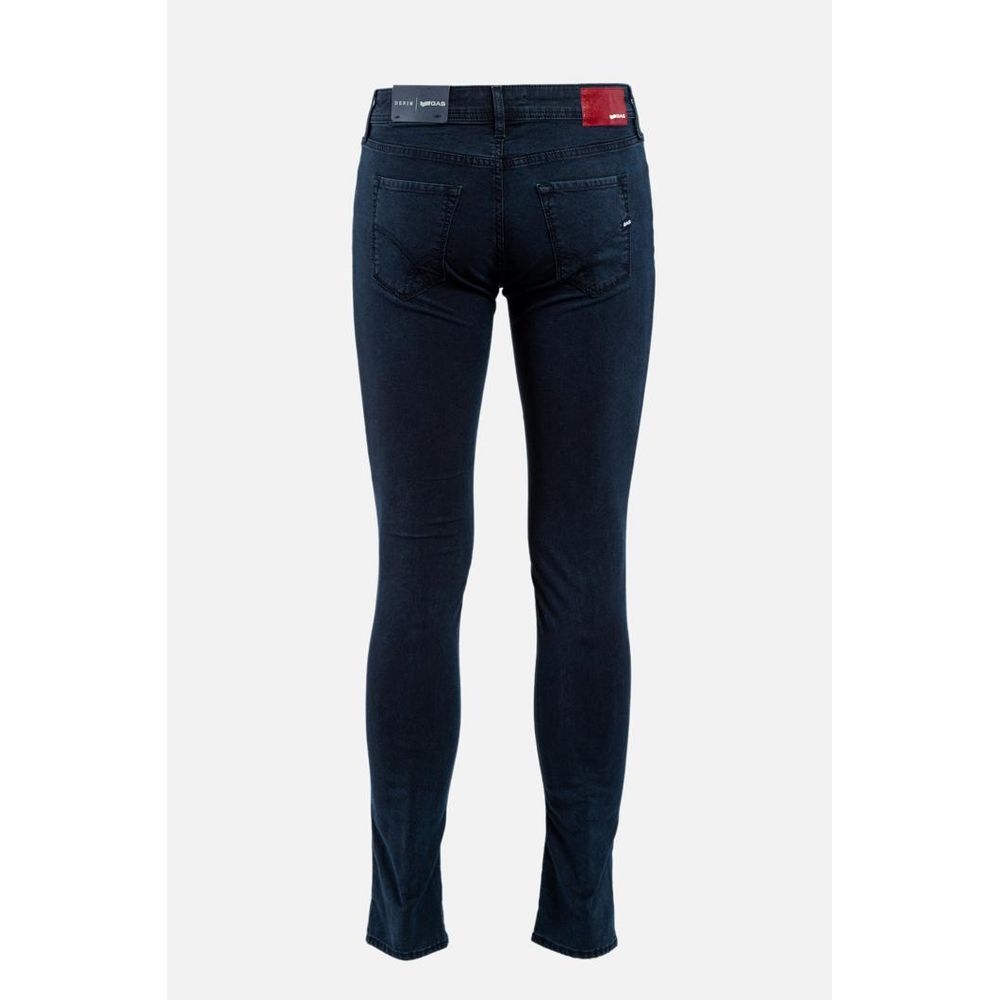 Blue Cotton Slim Fit Jeans