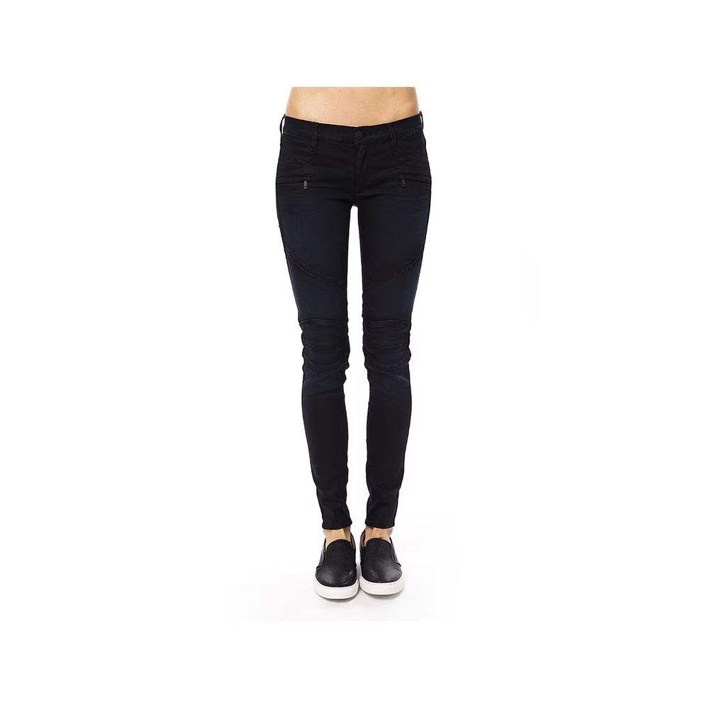 Blue Cotton Skinny Jeans