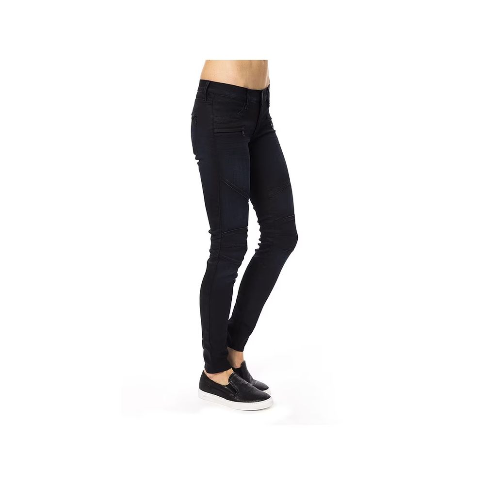 Blue Cotton Skinny Jeans