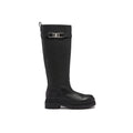 Black Calfskin Over The Knee