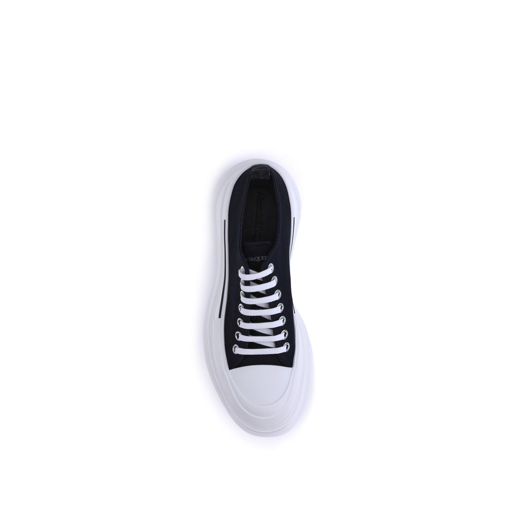 Black Rubber Chunky Sneakers