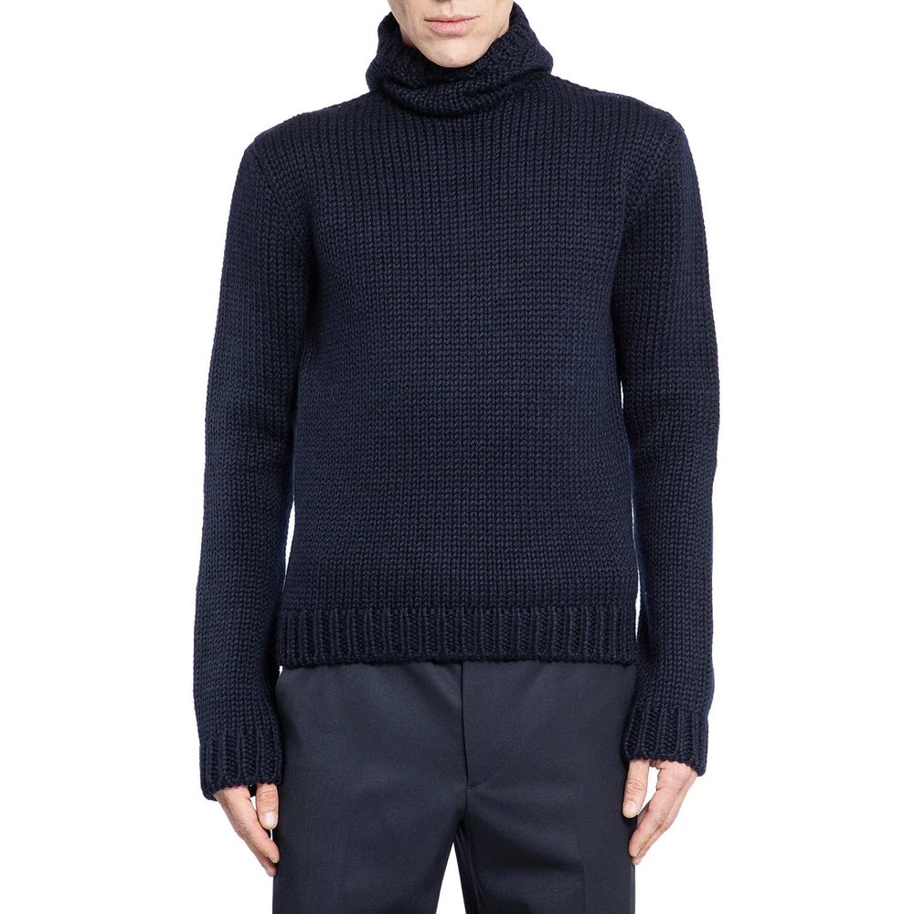 Blue Wool Sweatshirt