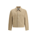 Beige Cotton Denim Jacket