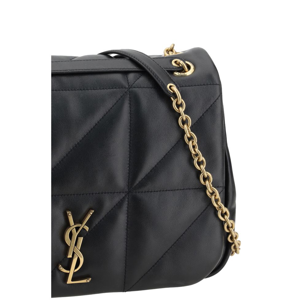 Black Calf Leather Bos Taurus Shoulder Bag