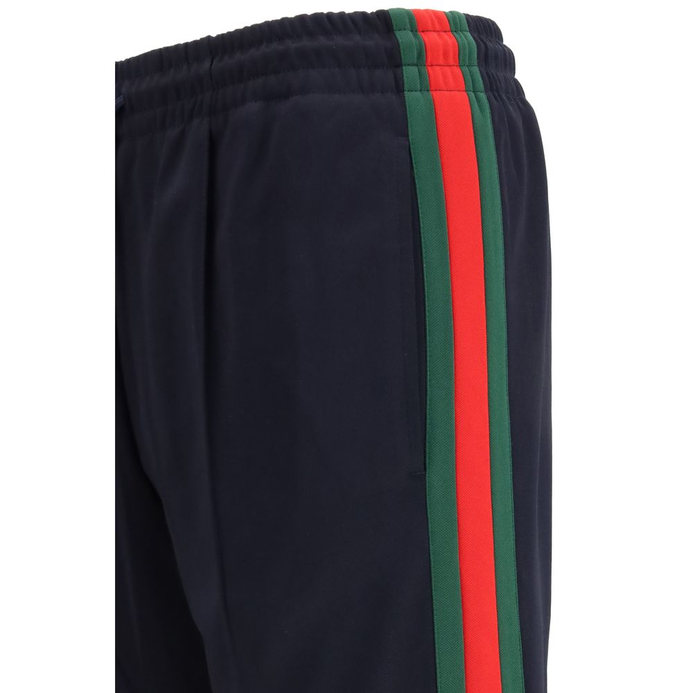 Blue Polyester Joggers (Workout Pants)