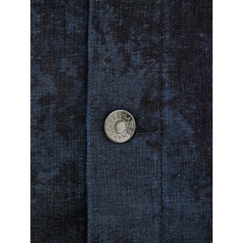 Gray Cotton Denim Jacket