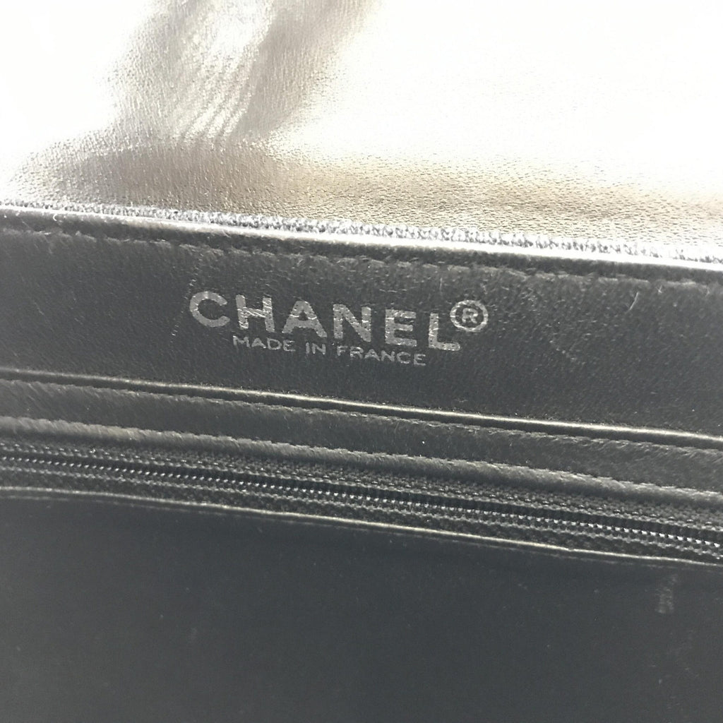 Chocolate Bar Patent Leather Shoulder Bag