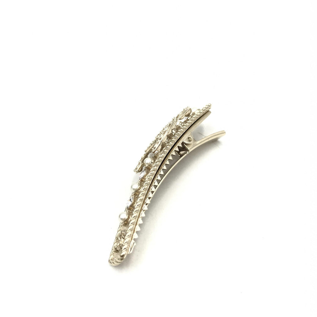 Crystal Pearl CC Hair Clip