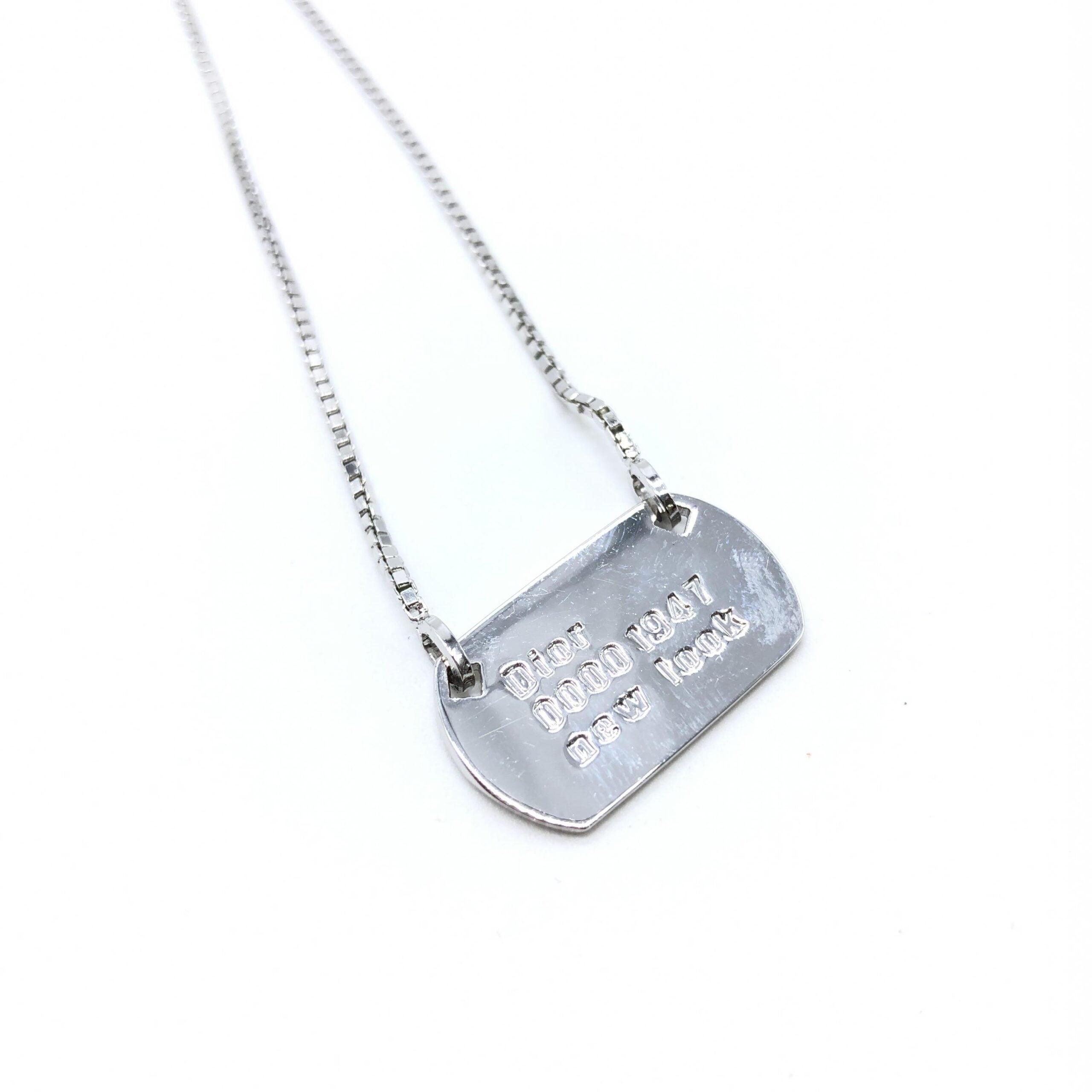 Dior 925 Sterling Silver Antique Art Deco Howard & Co. "Port" Necklace
