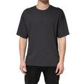 Dark Grey Cotton Crewneck Short Sleeve