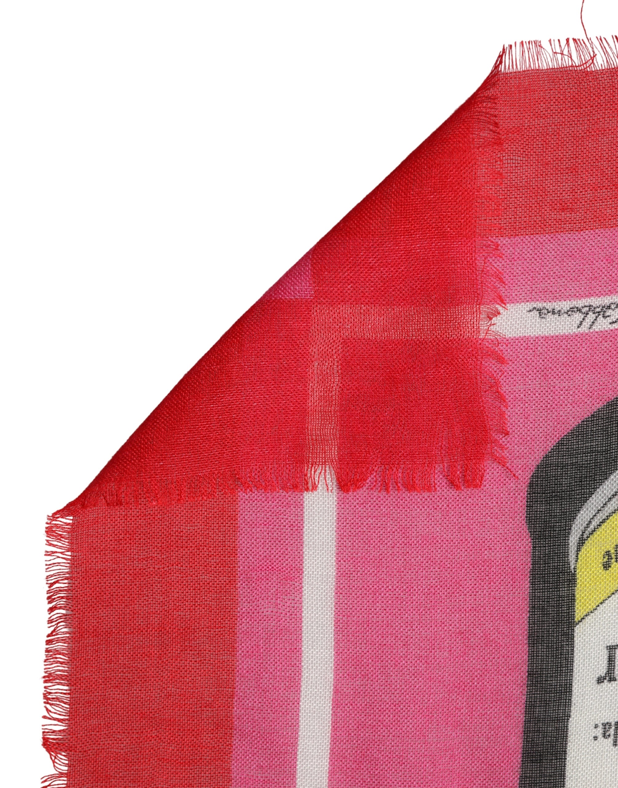 Pink DG Amore Print Neck Square Shawl 140cm x 135cm  Scarf
