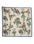 White Flower Vase Cashmere Stole Wrap 132cm x 128cm Scarf