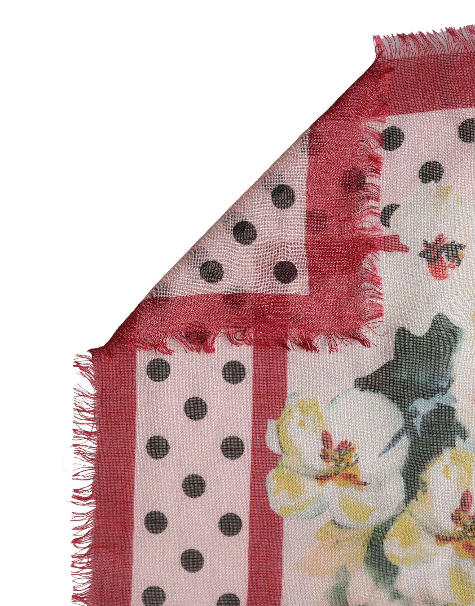 Multicolor Floral Print Square Stole 133cm x 133cm Scarf