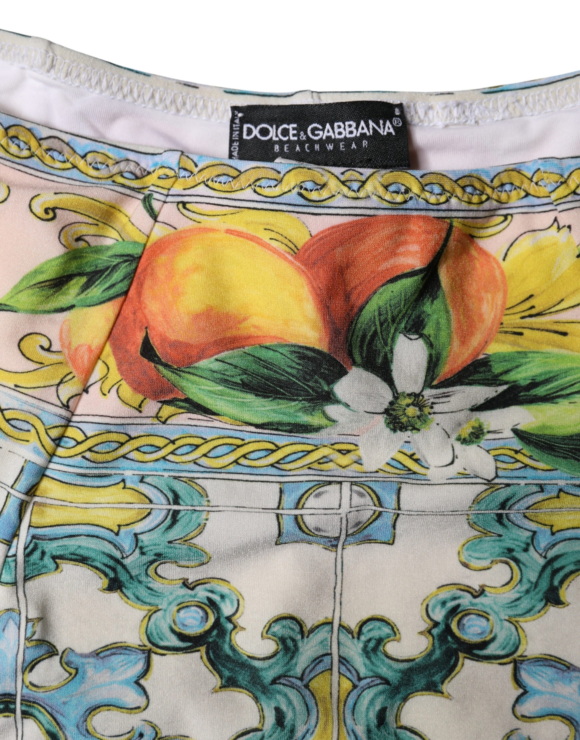 Multicolor Sicily High Waist Bikini Bottom Swimwear