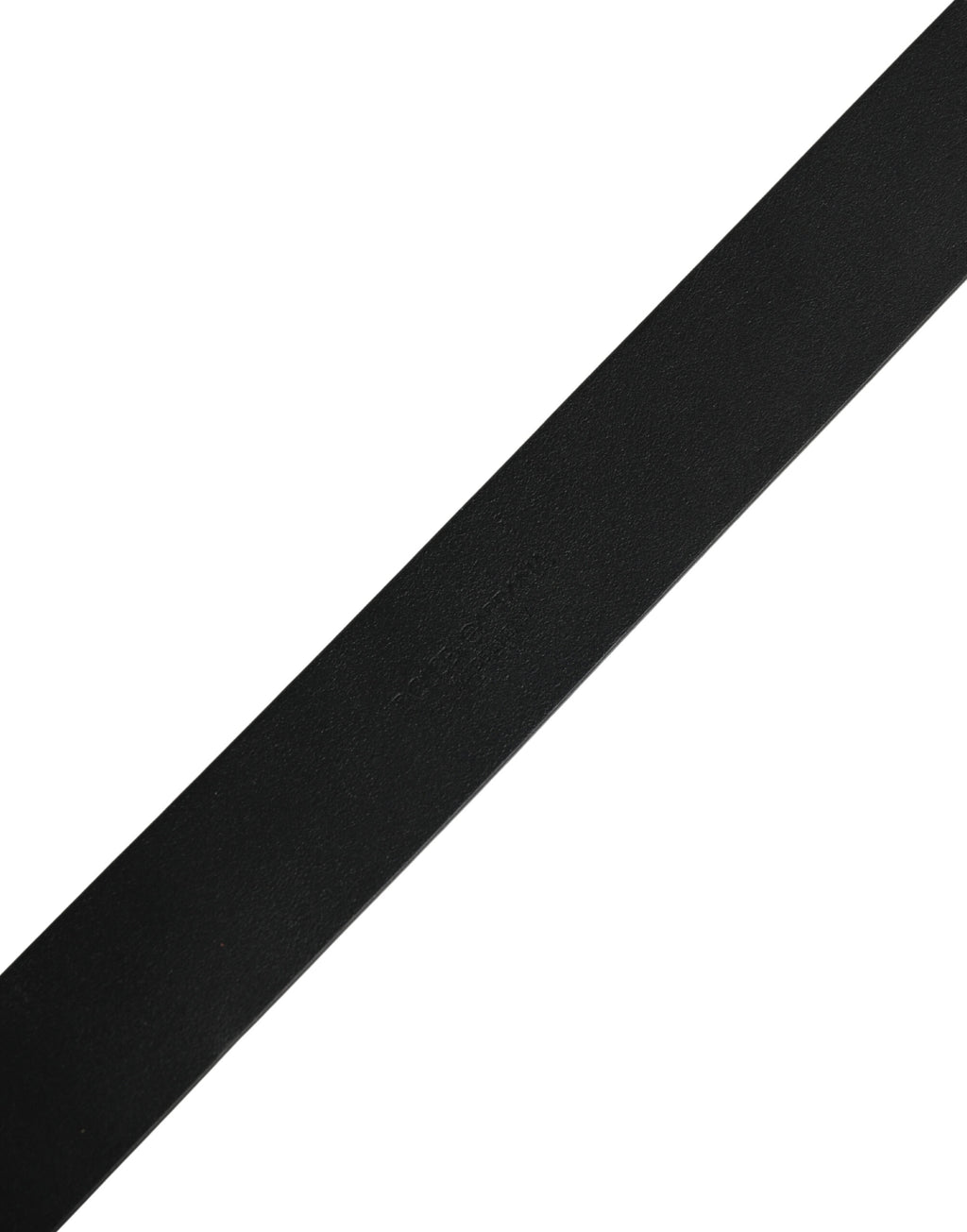 Black Calf Leather Gold Metal Buckle Belt