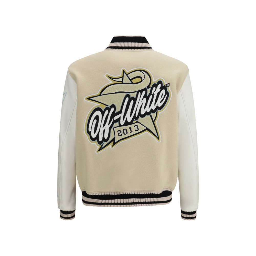 Beige Wool Bomber