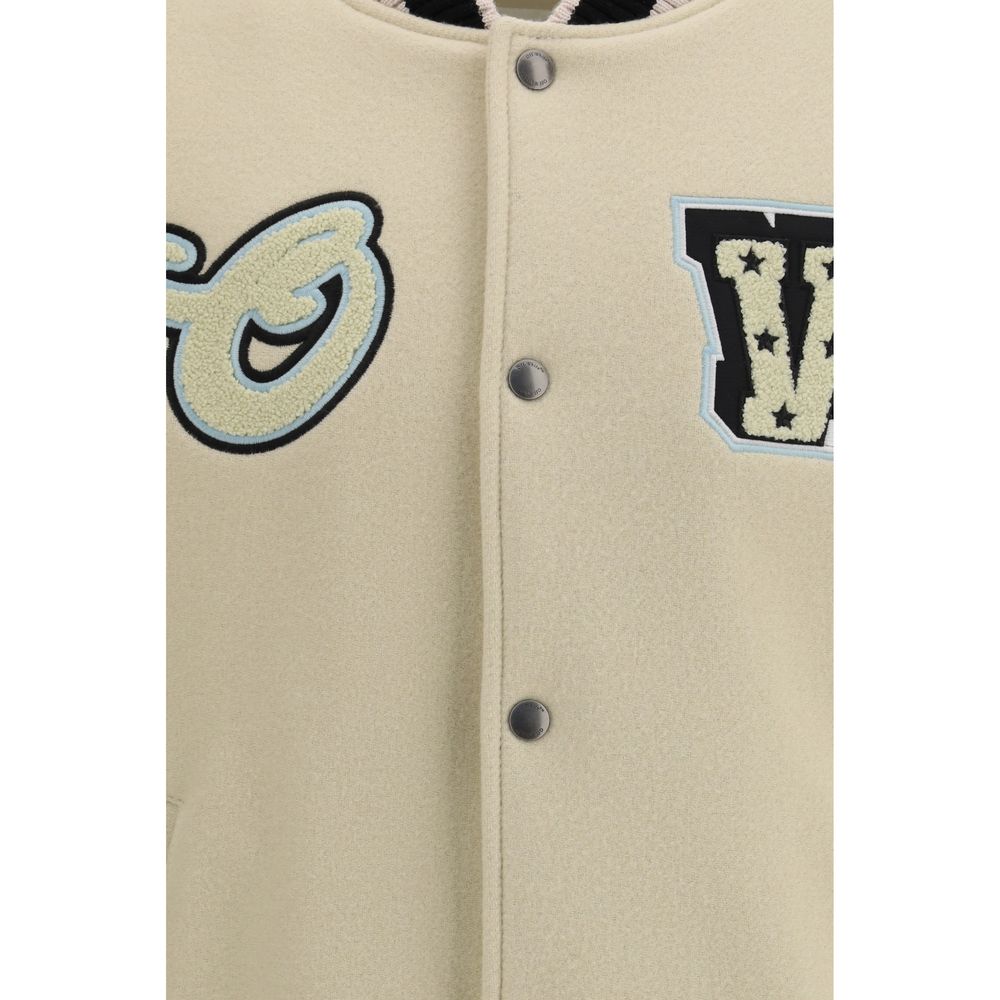Beige Wool Bomber