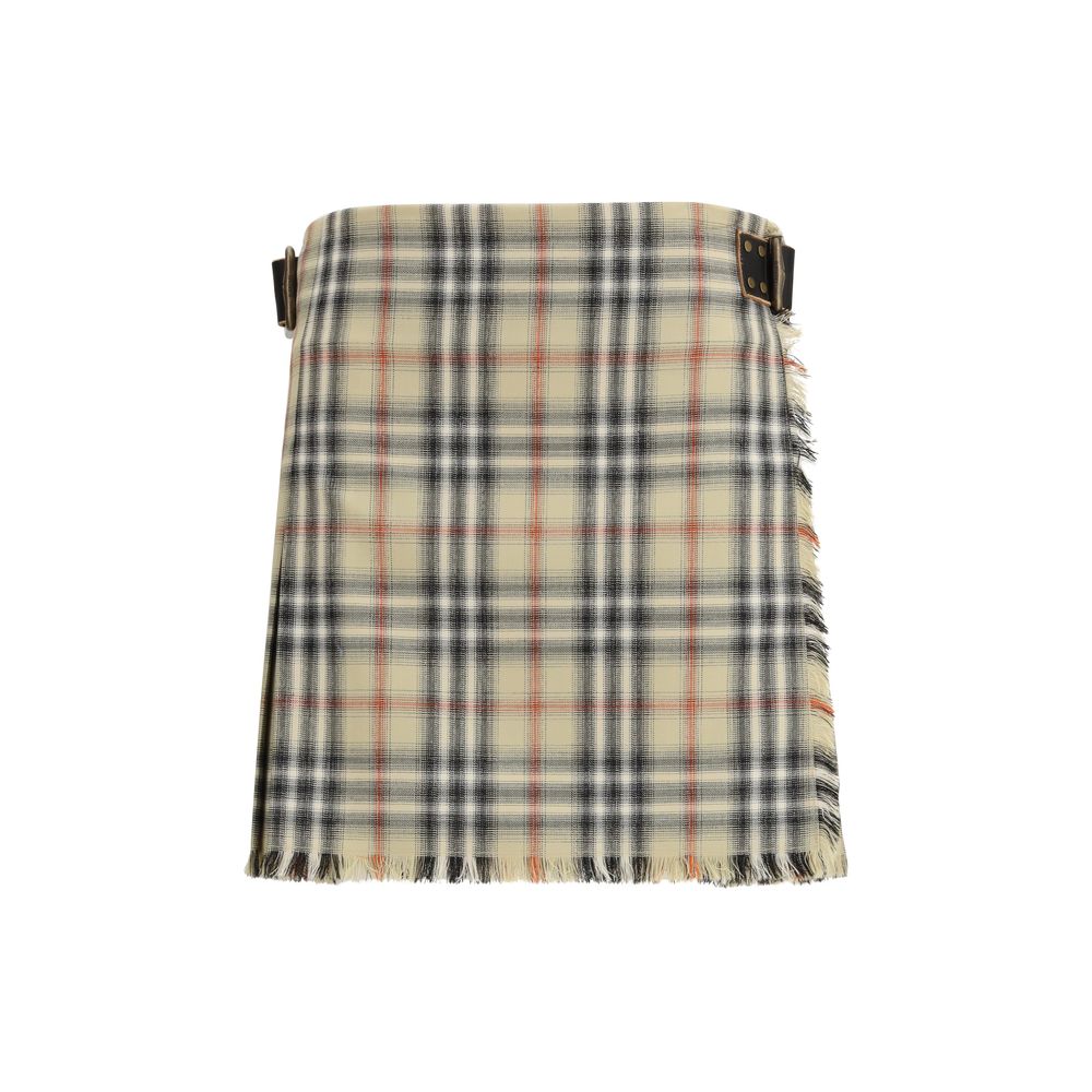 Multicolor Wool Mini Skirt